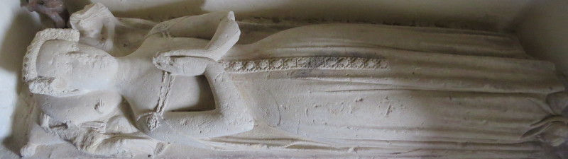 Upton Castle - St Giles wife of William Malefant 1380-1400